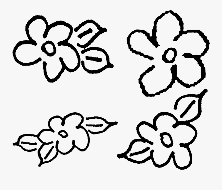 Plant Clipart Doodle - Doodle Flower Hand Drawn Png, Transparent Clipart