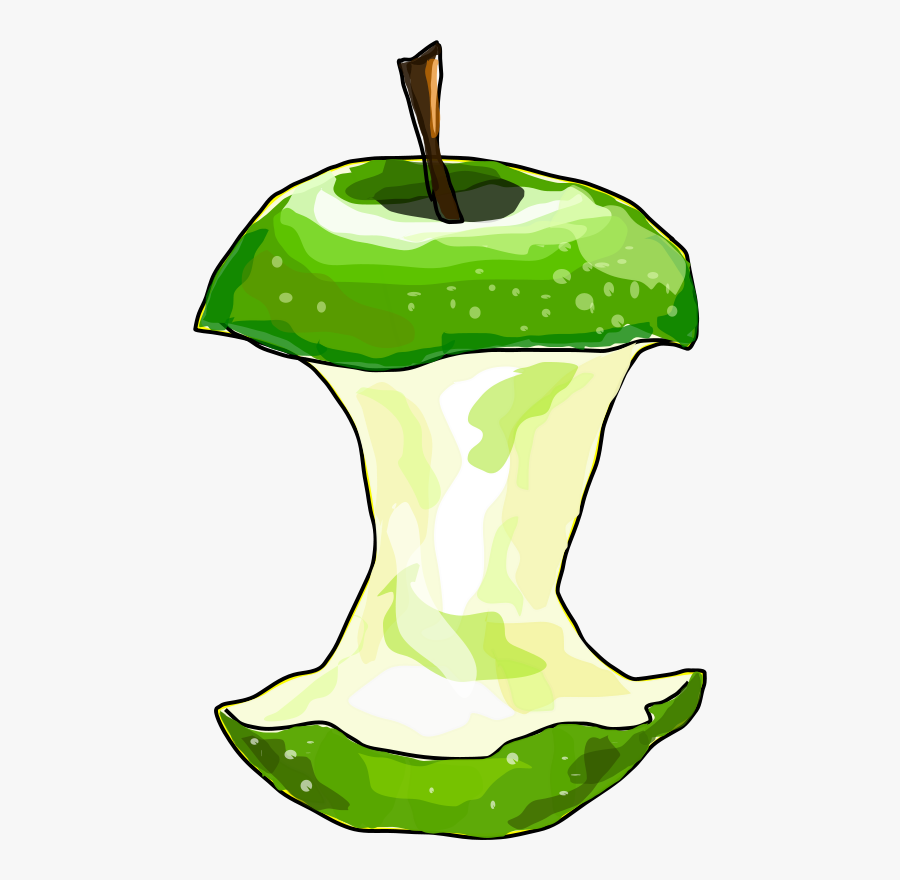 Apple Core - Apple Core Clipart, Transparent Clipart