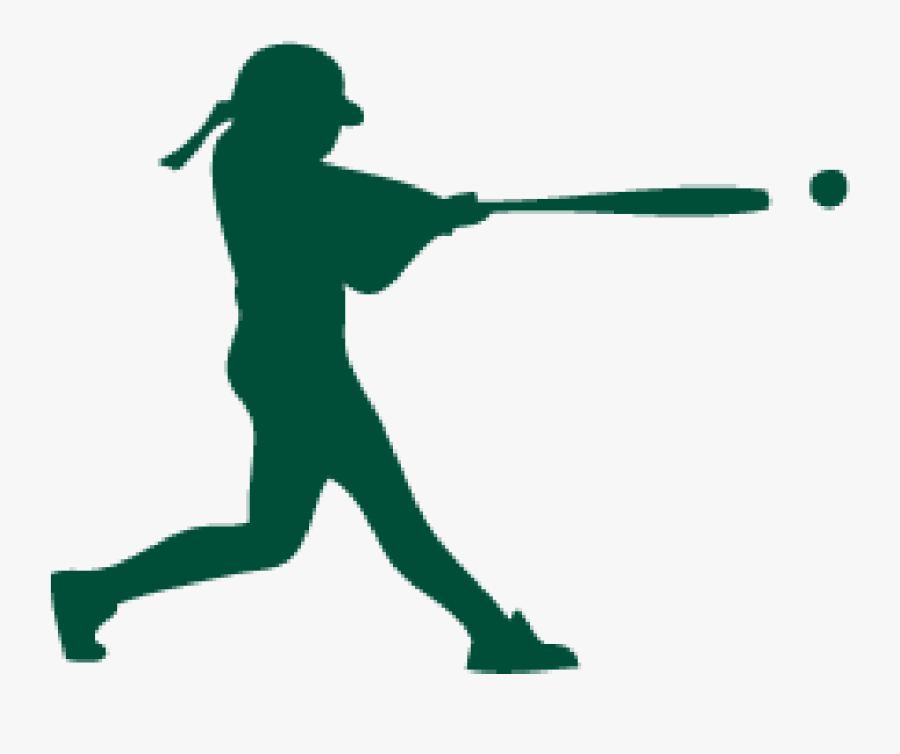 Batter Softball Catcher Silhouette Clip Art - Silhouette Softball Clipart, Transparent Clipart