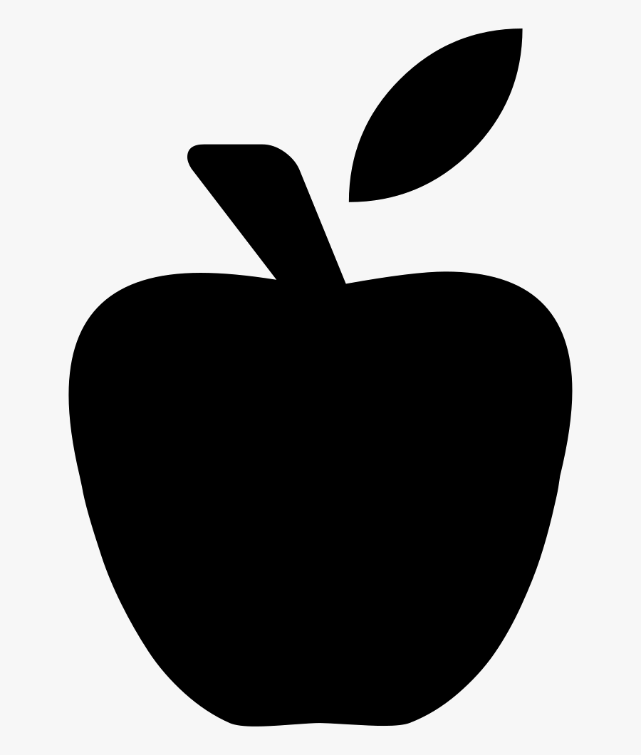 Apple Png Black Vector Clipart , Png Download - Black Vector Apple Icon Png, Transparent Clipart