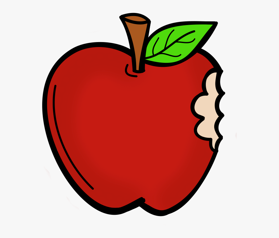 Cartoon Apple With A Bite Clipart , Png Download - Apple Bite Clipart, Transparent Clipart