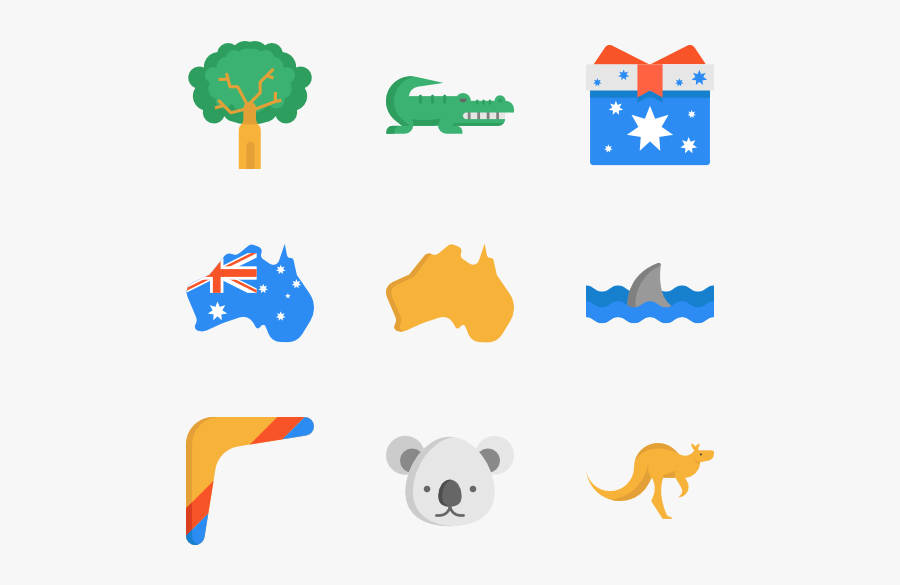 Australia - Oceania Icon, Transparent Clipart
