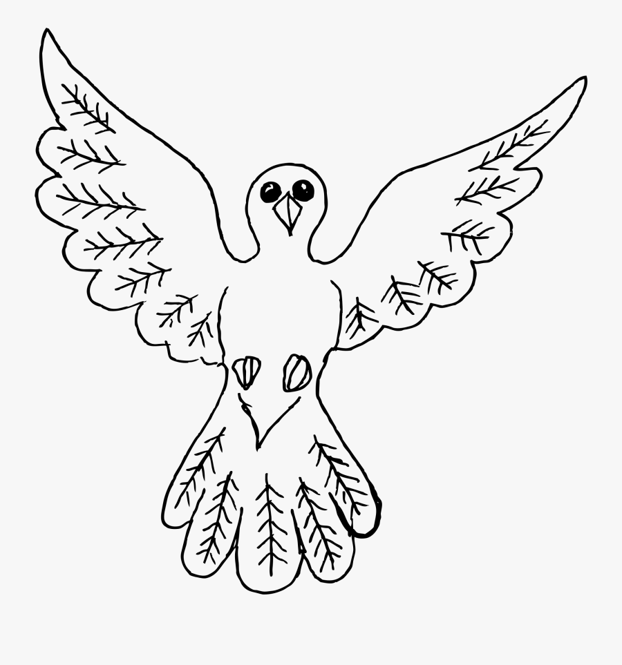 Bird Clipart Dove - Sketsa Gambar Animal, Transparent Clipart