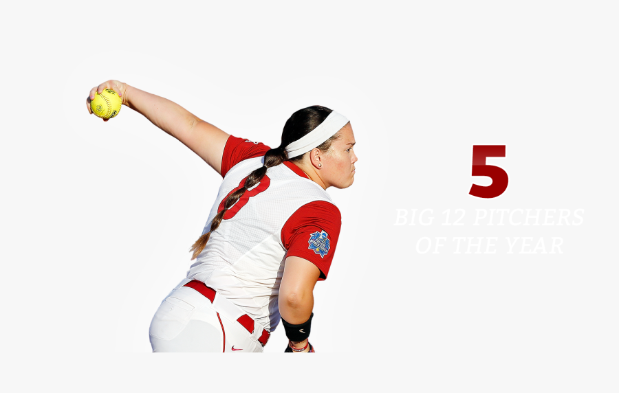 Baseball Player - College Softball, Transparent Clipart