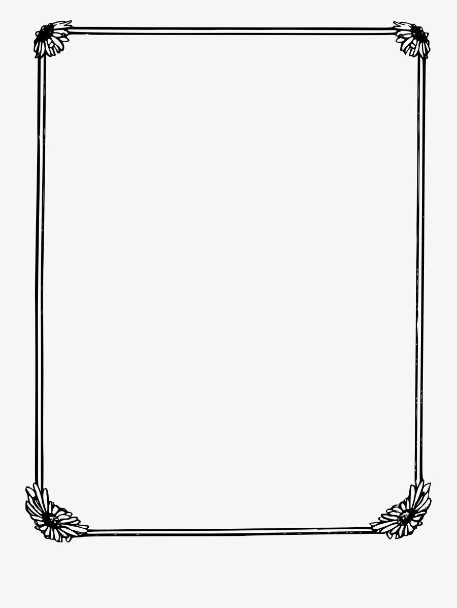 Clipart Daisy Big Image - Transparent Page Border Png, Transparent Clipart