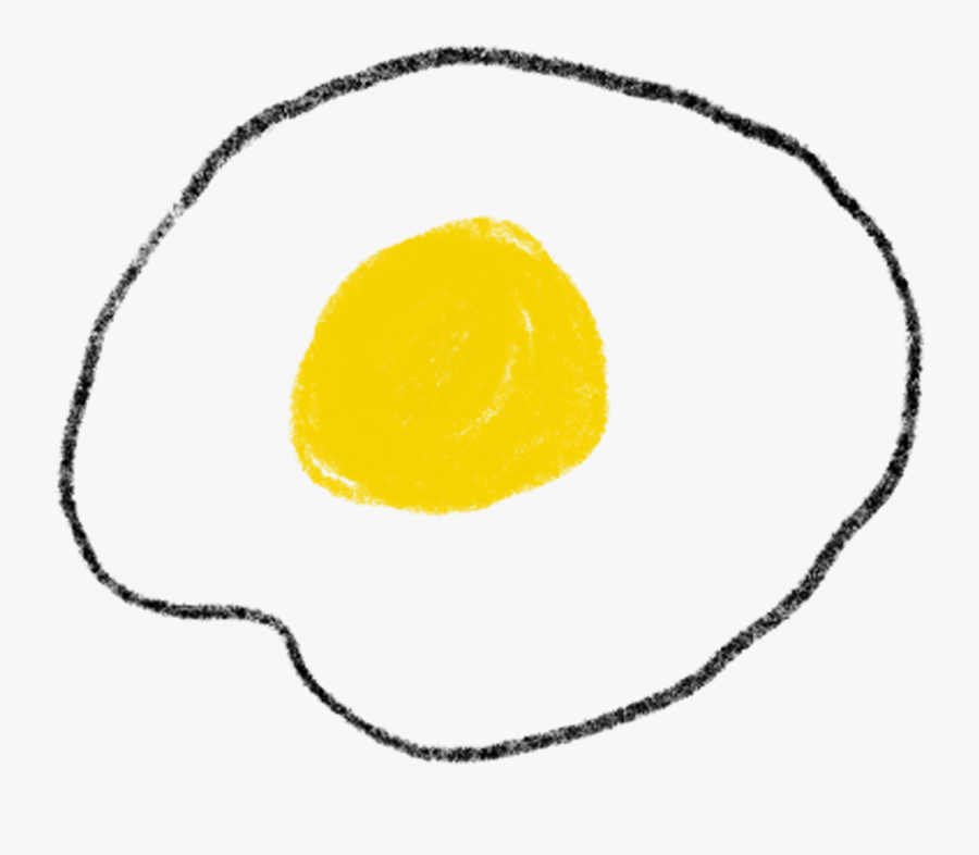Transparent Fried Egg Clipart - Drawing, Transparent Clipart