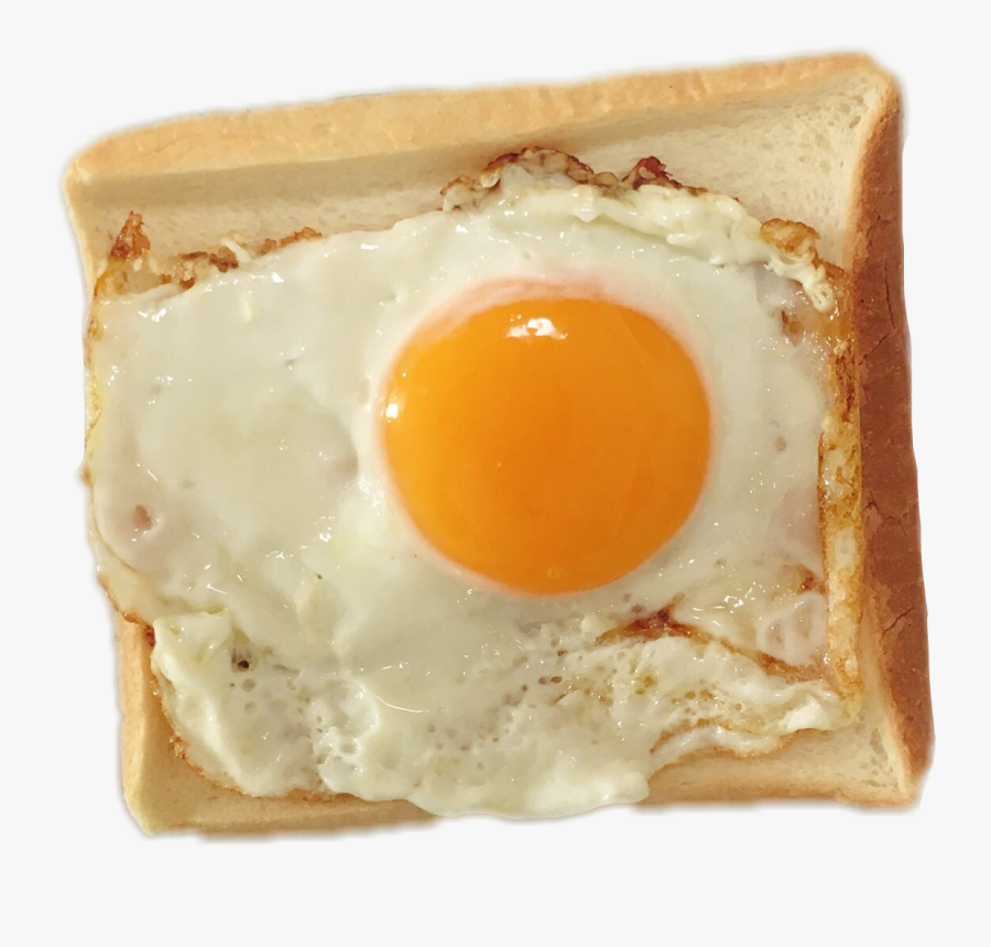 Toast Morning Breakfast Breadfreetoedit - Fried Egg, Transparent Clipart