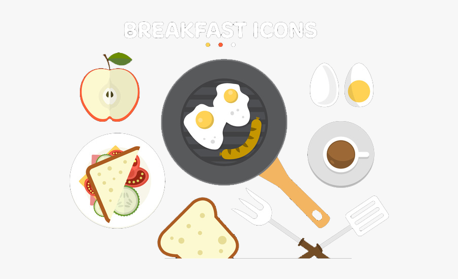 Clip Art Sausage Fried Egg Food - Food, Transparent Clipart