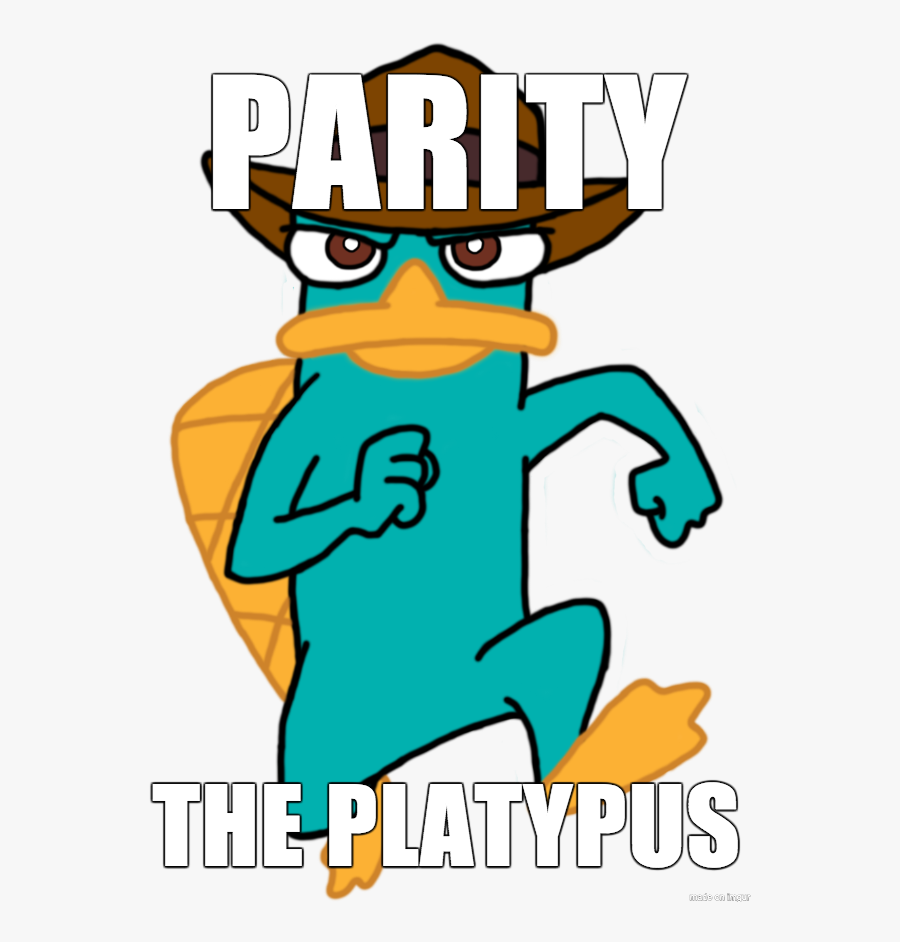 Parity The Platypus - Perry The Platypus Running, Transparent Clipart