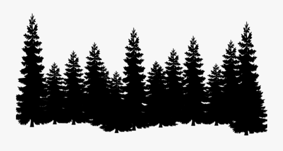 Treeline Trees Forest Silhouette Treesilhouette - Pine Tree Silhouette Png, Transparent Clipart