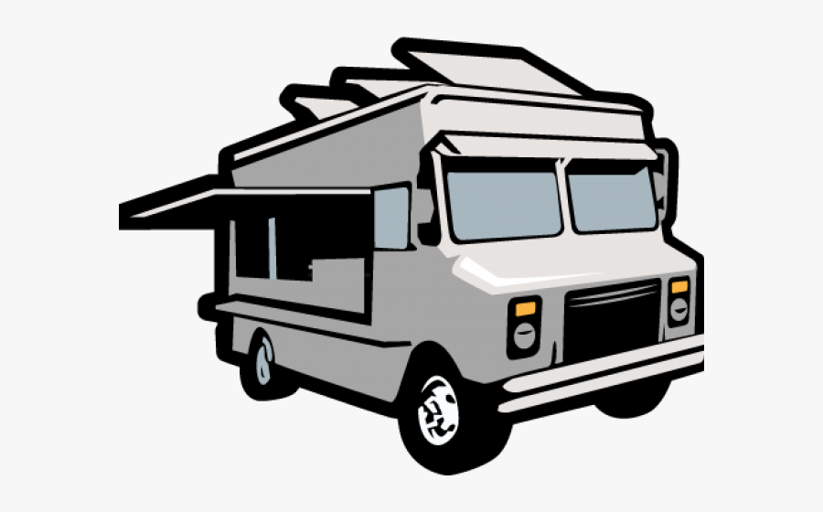 Food Truck Cliparts - Cartoon Food Truck Png, Transparent Clipart
