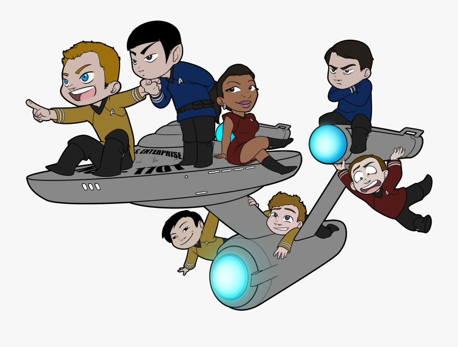 28 Collection Of Star Trek Clipart - Star Trek Cartoon Png, Transparent Clipart