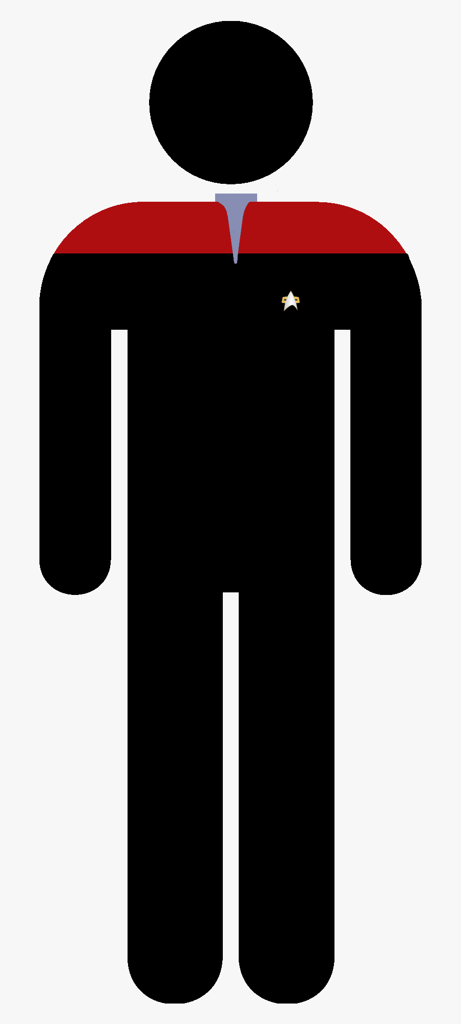 Star Trek Piktogram Early Ds Command Diy Ⓒ - Man Symbol No Background, Transparent Clipart