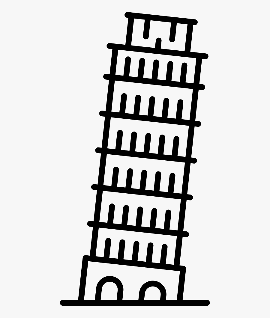Leaning Tower Of Pisa Comments - Pisa Tower Icon Png, Transparent Clipart