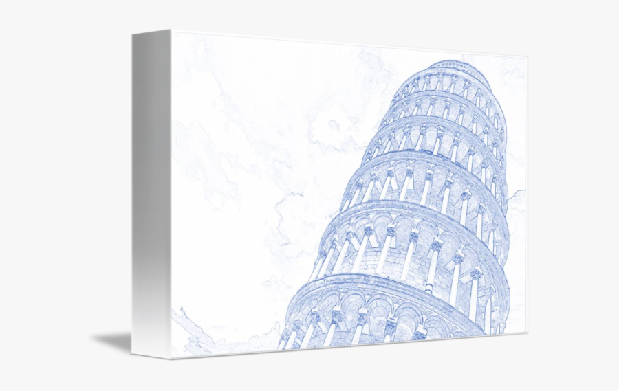 Clip Art How To Draw The Leaning Tower Of Pisa - Sketch, Transparent Clipart