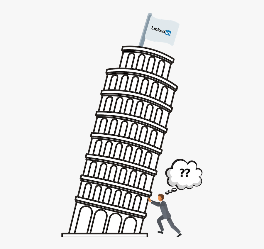 A Linkedin Profile Is The Foundation For Building Brand - Leaning Tower Of Pisa Clipart, Transparent Clipart