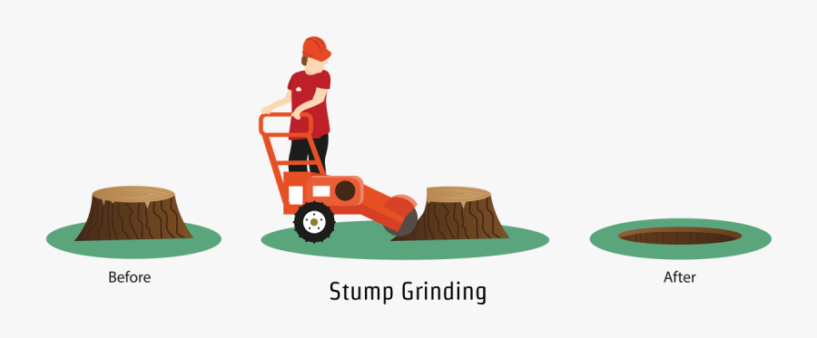 Stump Clipart Stump Grinding - Stump Grinder Illustration, Transparent Clipart