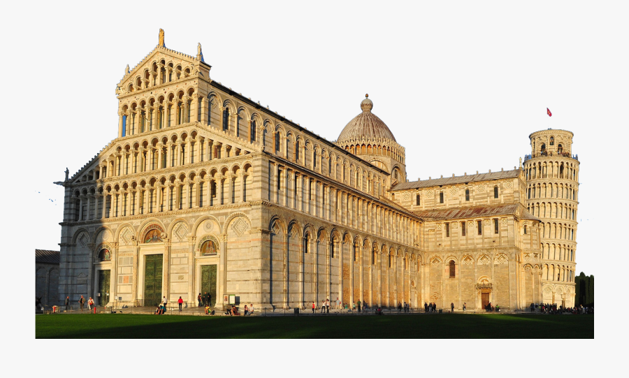 Clip Art Leaning Tower Of Pisa - Piazza Dei Miracoli, Transparent Clipart