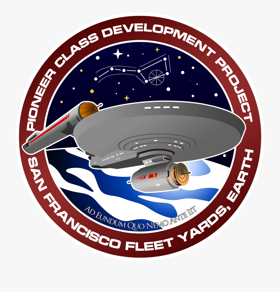 Made A Pioneer Class Development Project Patch - Advanced Starship Design Bureau, Transparent Clipart