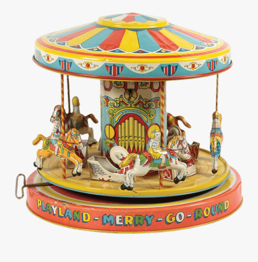 Vintage Toy Merry Go Round - Wind Up Merry Go Round, Transparent Clipart