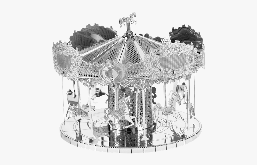 Metal Earth Merry Go Round - Ferris Wheel Metal Earth, Transparent Clipart