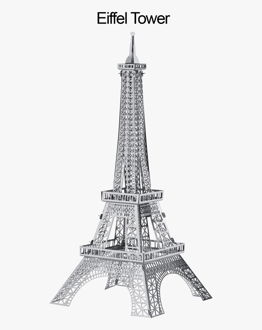 Metal Eiffel Puzzle, Transparent Clipart