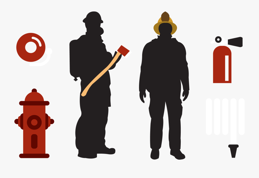 Euclidean Vector Firefighter Computer File - آتش نشان وکتور, Transparent Clipart