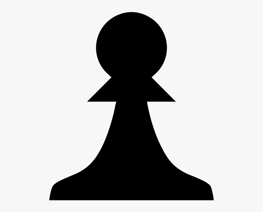 Chess Piece Silhouette - Male User Icon Png, Transparent Clipart