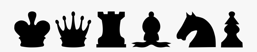 Chess Set Silhouettes - Chess Silhouettes, Transparent Clipart