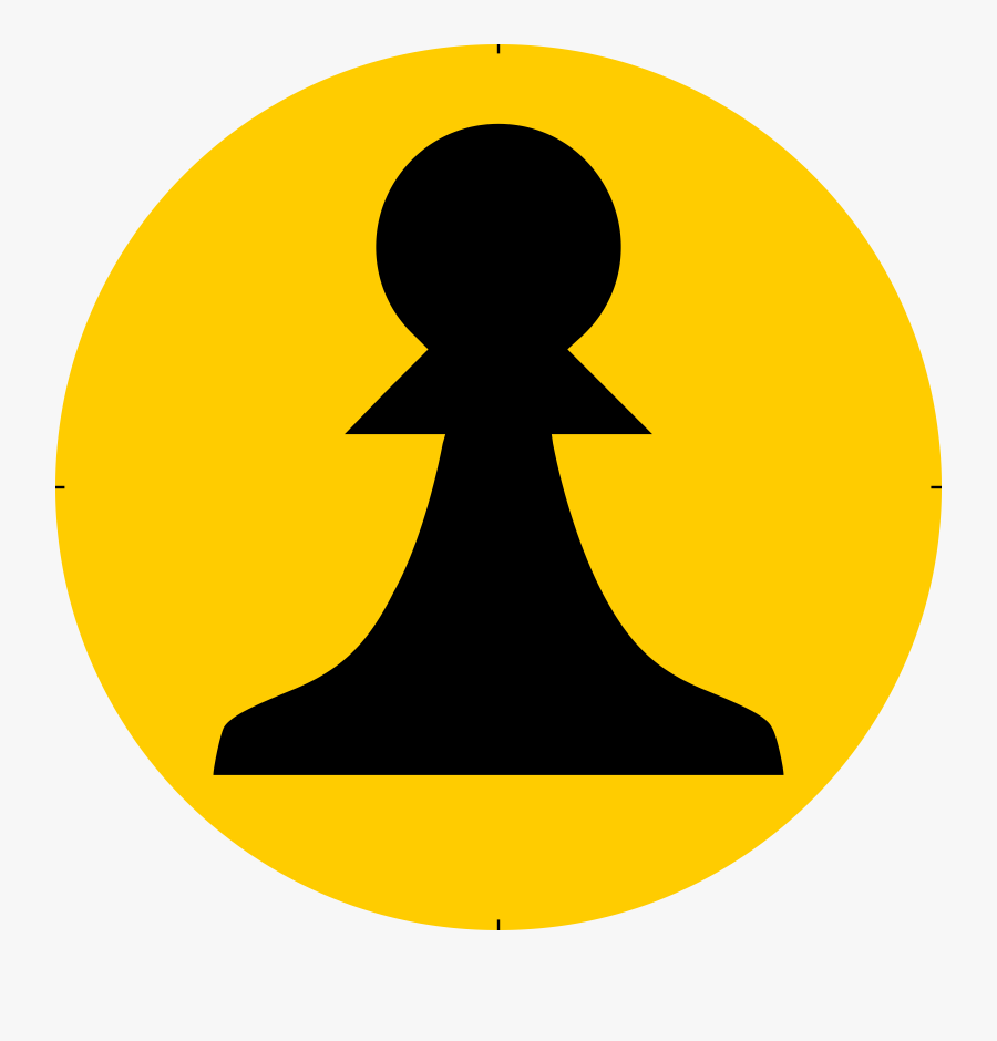 Chess Piece Symbol Black Pawn Peón Negro Clip Arts, Transparent Clipart