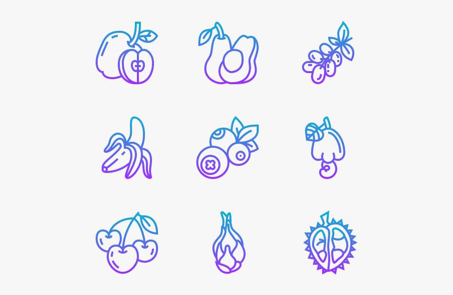 Fruits, Transparent Clipart