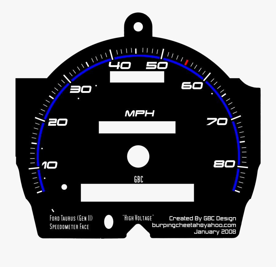 Transparent Speedometer Png - Car Speedometer Template , Free ...