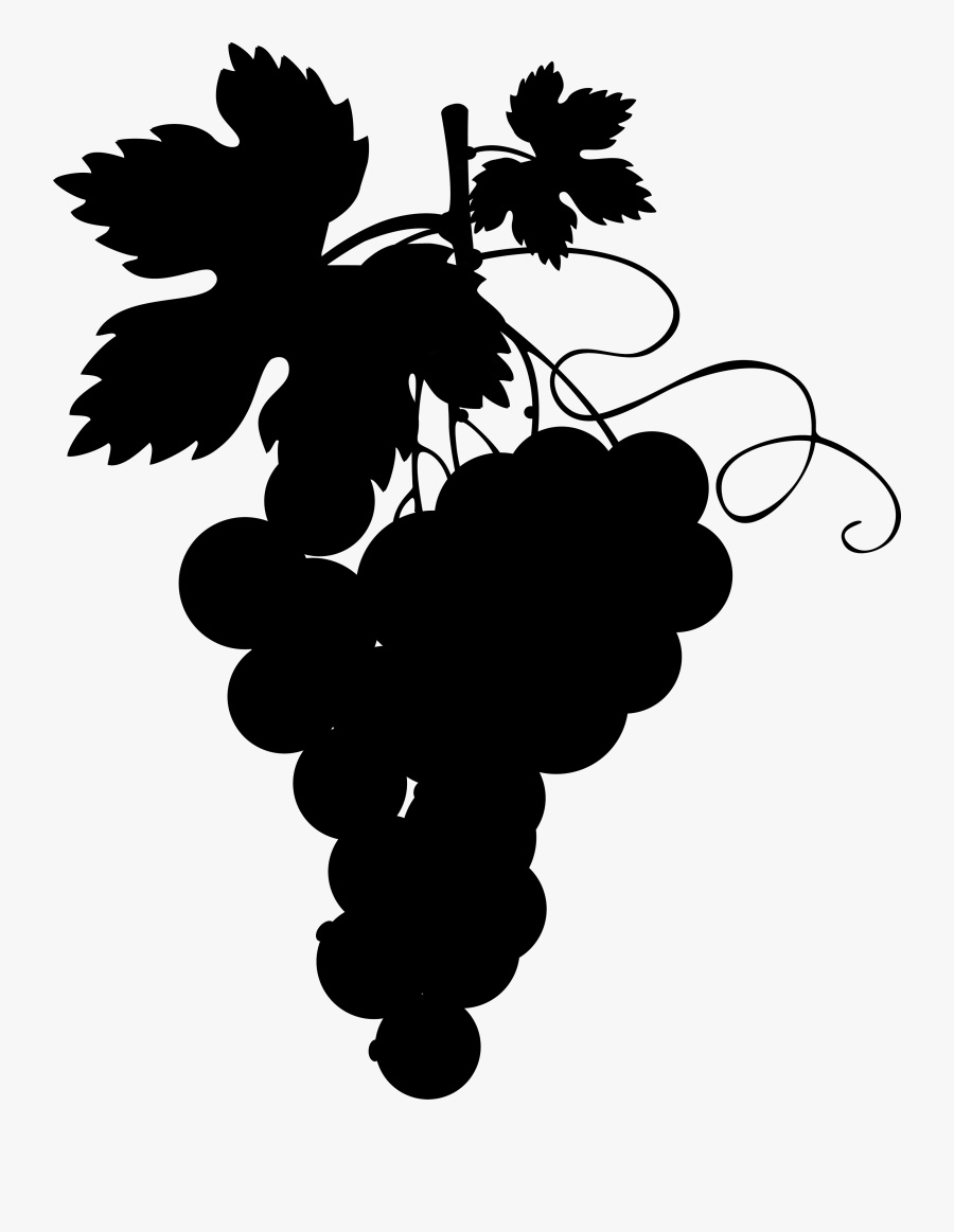 Transparent Pineapple Silhouette Png - Clipart Transparent Background Grapes, Transparent Clipart