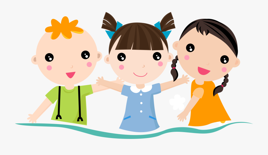 Hand Painted Cartoon Flat Children S Decorative - Cartoon Children Png, Transparent Clipart