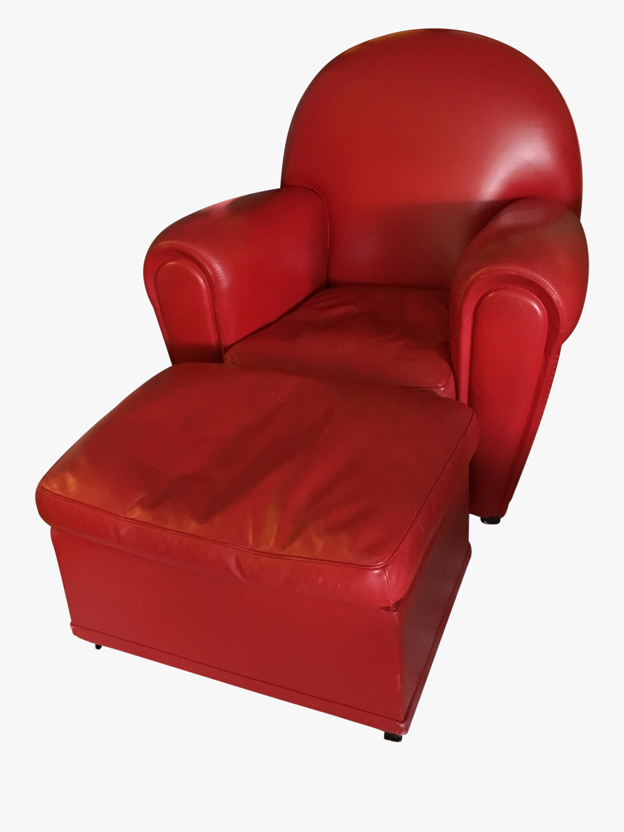 Poltrona Frau Vanity Fair Armchair And Ott Red Leather - Sleeper Chair, Transparent Clipart