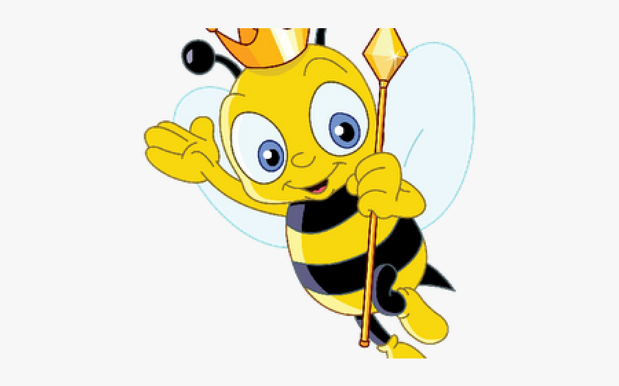 Queen Bee Clipart - Cute Bee Vector, Transparent Clipart