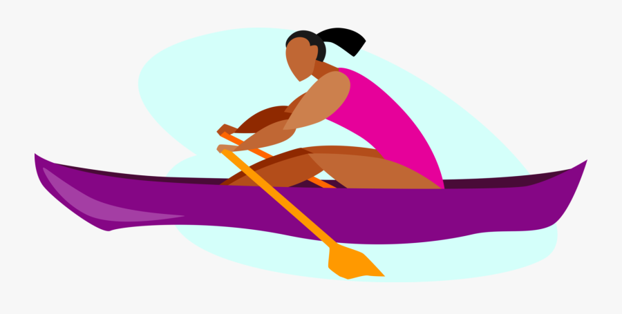 Clip Art Transparent Download Vector Boat Rowing - Transparent Row A Boat Clipart, Transparent Clipart