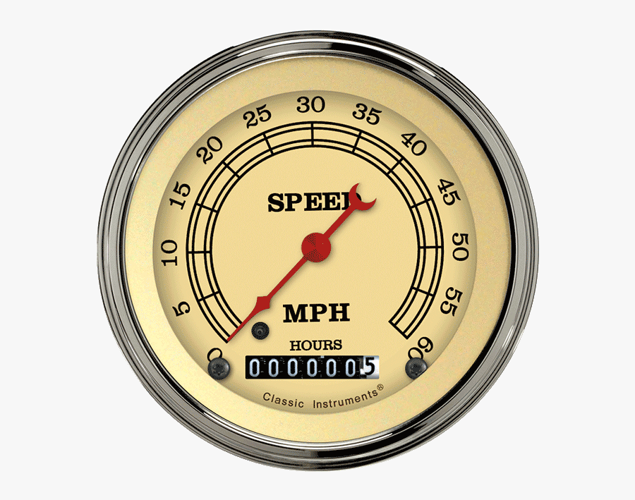 Picture Of Vintage 3 3/8 - Gps Speedometer Vintage, Transparent Clipart
