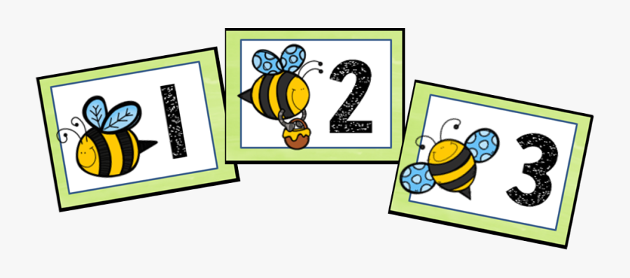 Clipart Bumble Bee Numbers, Transparent Clipart