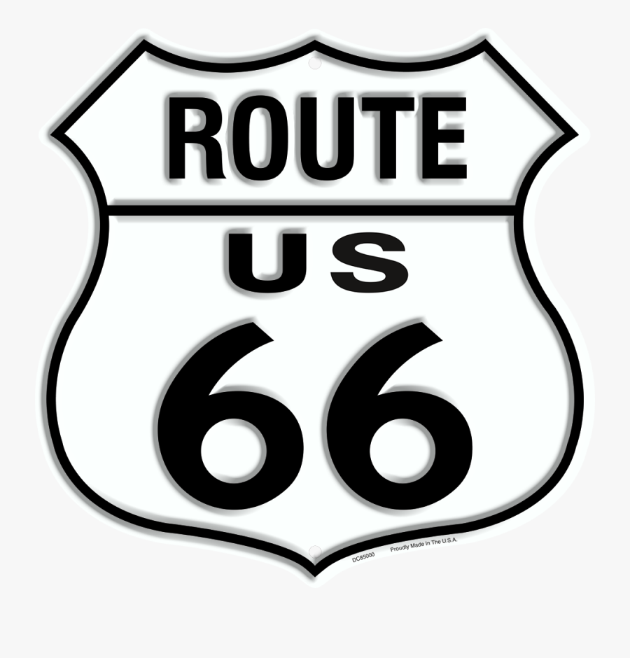 Route Hangtime - Route 66 Shield, Transparent Clipart