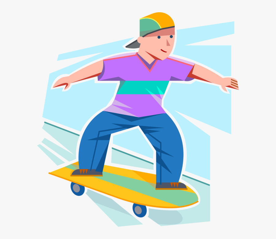 Skatboarding Clipart Skateboard Sidewalk - Junge Auf Skateboard Clipart, Transparent Clipart