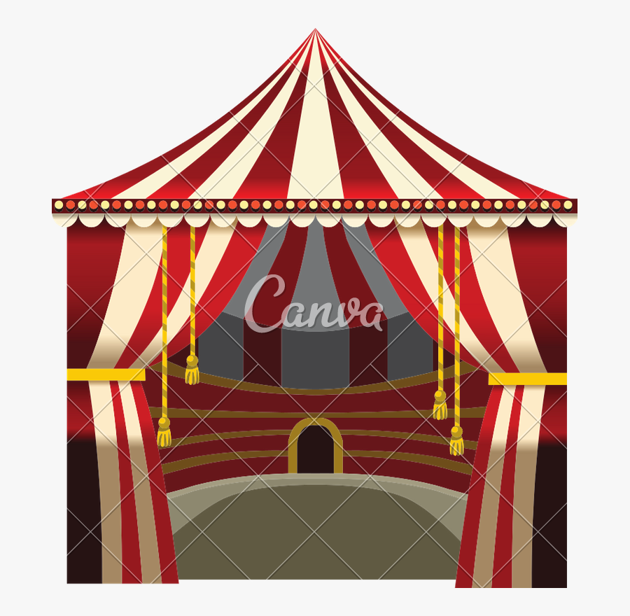 Transparent Circus Tent Clipart - Stage, Transparent Clipart