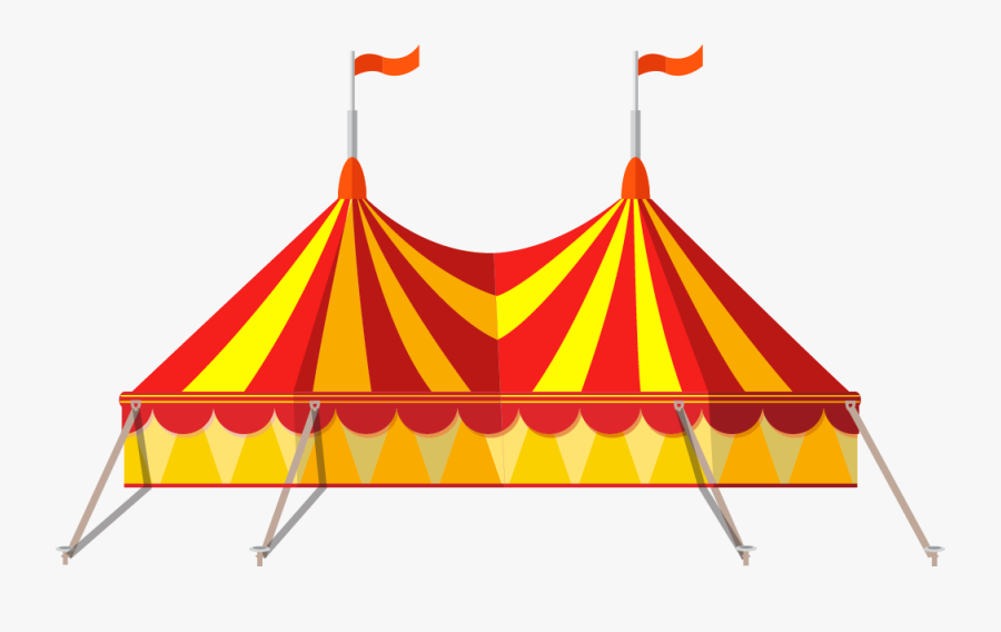 Clip Art Flat Design Illustration Cartoon - Circus Flat Art, Transparent Clipart