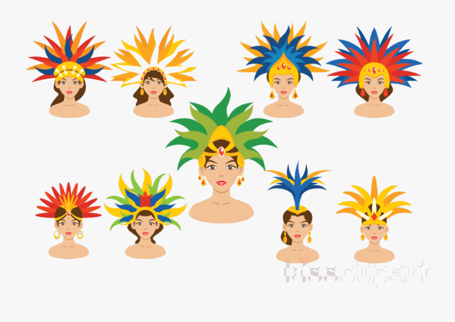 Carnival Brazilian Clipart In Rio De Janeiro Transparent - Brazil Samba Dance Vector, Transparent Clipart