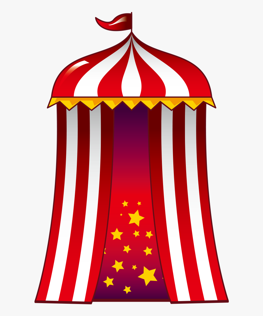 Clown Clipart Tent - Cartoon Tents, Transparent Clipart