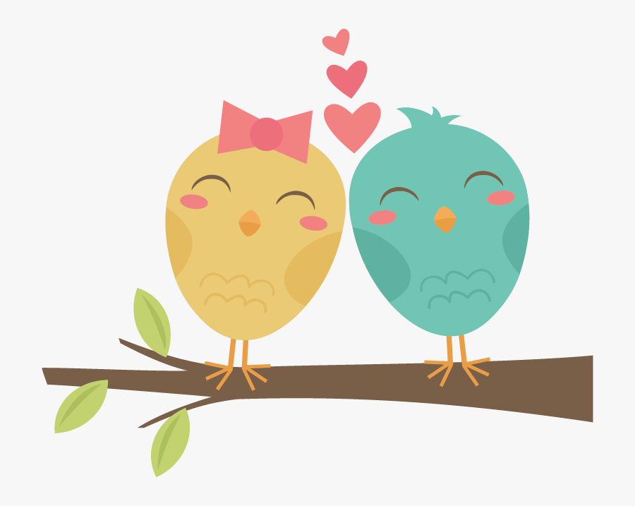Cute Bird Png - Love Birds Transparent, Transparent Clipart