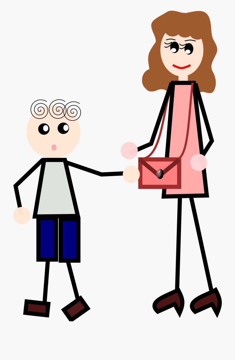 Free Stick Figure Holding Hands Clipart, Transparent Clipart