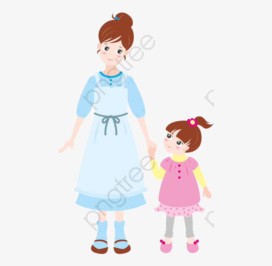 Mom And Daughter - Imagen Madre E Hija Para Descargar, Transparent Clipart