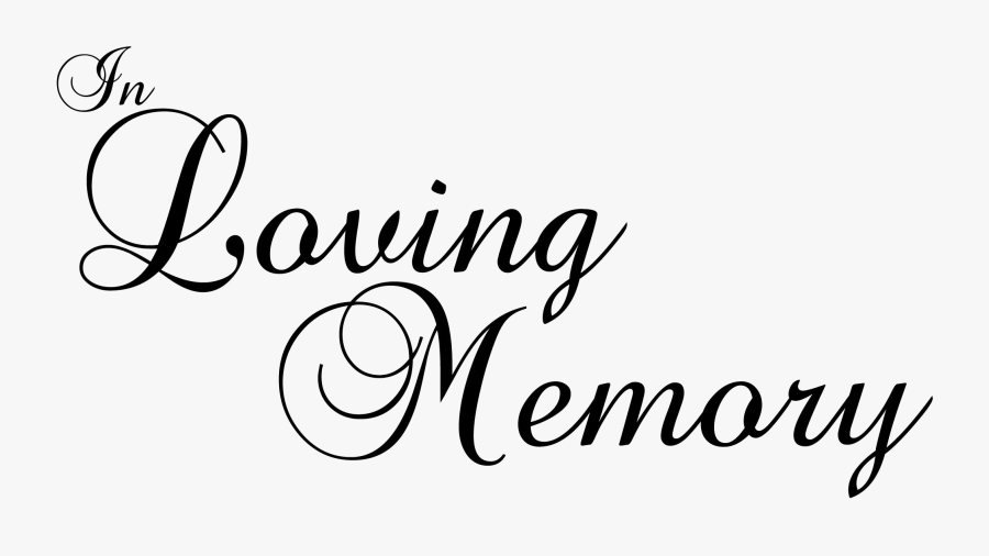 Transparent In Loving Memory Png , Free Transparent Clipart - ClipartKey