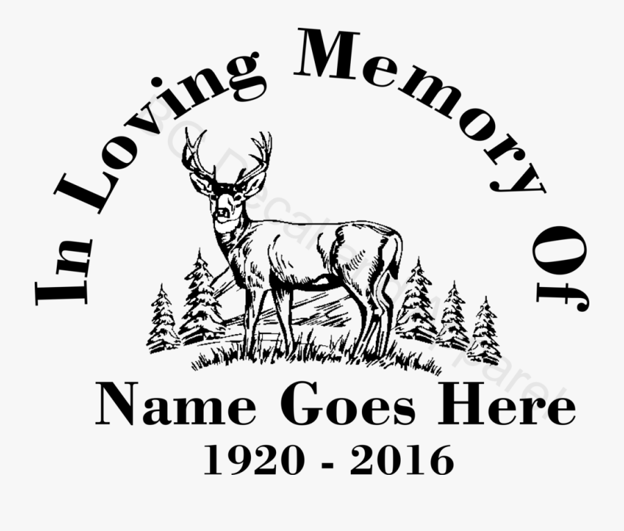 Whitetail Deer Clipart Black And White, Transparent Clipart